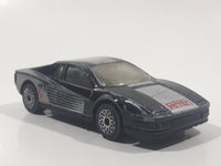 1986 Matchbox Ferrari Testarossa Black Die Cast Toy Car Vehicle