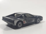 1986 Matchbox Ferrari Testarossa Black Die Cast Toy Car Vehicle