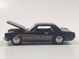 ERTL RC2 1964 1965 Ford Mustang Vancouver Canucks NHL Ice Hockey Team Dark Blue Die Cast Toy Car Vehicle with Opening Hood