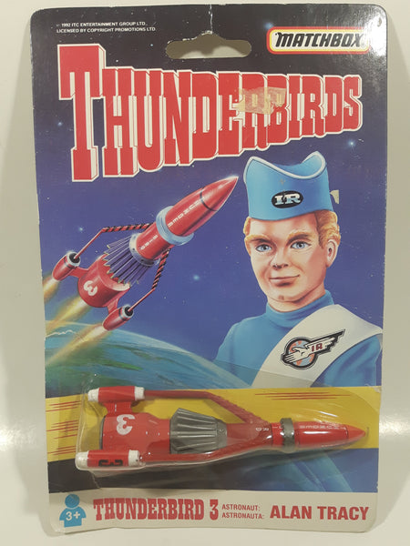 1992 LTI Entertainment Matchbox Thunderbirds Thunderbird 3 Astronaut Alan Tracy Red Rocket #3 Die Cast Toy New in Package