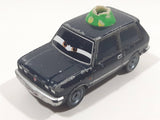 Mattel Disney Pixar Alexander Hugo with Green Party Hat Victor Black Die Cast Toy Car Vehicle Busted Hat