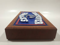 Vancouver Canucks NHL Ice Hockey Team Engraved Hand Painted Thick Wood 5 1/4" x 9 3/4" Plaque