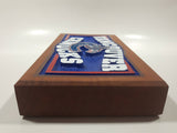 Vancouver Canucks NHL Ice Hockey Team Engraved Hand Painted Thick Wood 5 1/4" x 9 3/4" Plaque