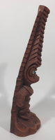 Vintage 1981 Coco Joe's Kanaloa God Of Eternal Hope Hawaii 9" Tall Carved Happa Wood Tiki Sculpture