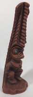 Vintage 1981 Coco Joe's Kanaloa God Of Eternal Hope Hawaii 9" Tall Carved Happa Wood Tiki Sculpture
