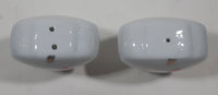 I Love Canada Heart Shaped Footed White 2 1/4" Tall Ceramic Salt and Pepper Shaker Set