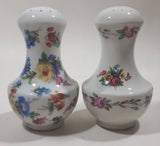 Vintage Sale Pepe Colorful Flower Themed Ceramic 4 1/4" Tall Salt and Pepper Shaker Set