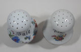 Vintage Sale Pepe Colorful Flower Themed Ceramic 4 1/4" Tall Salt and Pepper Shaker Set