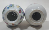 Vintage Sale Pepe Colorful Flower Themed Ceramic 4 1/4" Tall Salt and Pepper Shaker Set