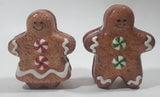 Vintage Gingerbread Men Cookies Shaped Ceramic 3 3/4" Tall Salt and Pepper Shaker Set