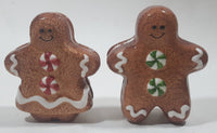 Vintage Gingerbread Men Cookies Shaped Ceramic 3 3/4" Tall Salt and Pepper Shaker Set