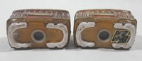 Vintage EFCCO San Francisco Trolley Car Ceramic 2 3/4" Long Salt and Pepper Shaker Set Made in Japan