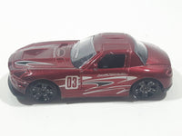 Unknown Brand Bell Helmets Racing Sport #03 Dark Red Die Cast Toy Car Vehicle