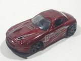 Unknown Brand Bell Helmets Racing Sport #03 Dark Red Die Cast Toy Car Vehicle