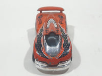 2002 Hot Wheels Cold Blooded Speed Shark Metallic Orange Die Cast Toy Car Vehicle