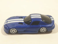 2019 Maisto Fresh Metal 1996 Dodge Viper GTS Blue with White Stripes Die Cast Toy Car Vehicle