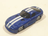 2019 Maisto Fresh Metal 1996 Dodge Viper GTS Blue with White Stripes Die Cast Toy Car Vehicle