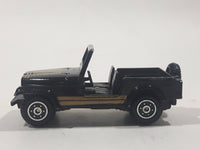 Vintage 1980s Yatming No. 1608 Jeep CJ7 Dark Green Die Cast Toy Car Vehicle