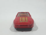 Vintage 1980s Yatming No. 1089 Porsche 944 Turbo 44 Red Die Cast Toy Car Vehicle with Opening Doors