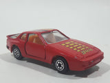Vintage 1980s Yatming No. 1089 Porsche 944 Turbo 44 Red Die Cast Toy Car Vehicle with Opening Doors
