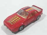 Vintage 1980s Yatming No. 1089 Porsche 944 Turbo 44 Red Die Cast Toy Car Vehicle with Opening Doors