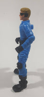 Blue Clothing Sun Glasses and Headset with Black Padding 4" Tall Toy Action Figure