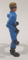 Blue Clothing Sun Glasses and Headset with Black Padding 4" Tall Toy Action Figure