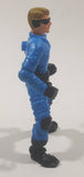 Blue Clothing Sun Glasses and Headset with Black Padding 4" Tall Toy Action Figure