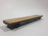 Tyco Mantua HO Scale A.T. & S.F. 90806 Skid Flat Bed Cream Metal Train Car Vehicle No Couplings