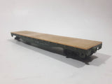 Tyco Mantua HO Scale A.T. & S.F. 90806 Skid Flat Bed Cream Metal Train Car Vehicle No Couplings