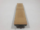 Tyco Mantua HO Scale A.T. & S.F. 90806 Skid Flat Bed Cream Metal Train Car Vehicle No Couplings