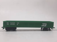 Bachmann HO Scale Burlington Northern Open Gondola Car Green Metal Train Car Vehicle Missing Two Sets of Wheels