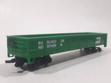 Bachmann HO Scale Burlington Northern Open Gondola Car Green Metal Train Car Vehicle Missing Two Sets of Wheels