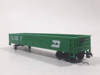 Bachmann HO Scale Burlington Northern Open Gondola Car Green Metal Train Car Vehicle Missing Two Sets of Wheels