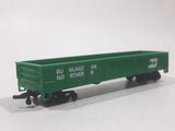 Bachmann HO Scale Burlington Northern Open Gondola Car Green Metal Train Car Vehicle Missing Two Sets of Wheels