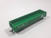 Bachmann HO Scale Burlington Northern Open Gondola Car Green Metal Train Car Vehicle Missing Two Sets of Wheels