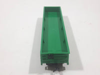 Bachmann HO Scale Burlington Northern Open Gondola Car Green Metal Train Car Vehicle Missing Two Sets of Wheels