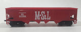 Bachmann HO Scale Minneapolis & St. Louis MStL 541085 Hopper Car Red Metal Train Car Vehicle