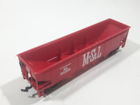 Bachmann HO Scale Minneapolis & St. Louis MStL 541085 Hopper Car Red Metal Train Car Vehicle