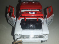 Crown Premiums Limited Edition Snap on Tools 1955 Chevy Tow Truck Big Al's Towing Red and White Die Cast Toy Car Vehicle with Opening Doors and Hood Missing Parts