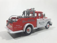 Crown Premiums Limited Edition Snap on Tools 1955 Chevy Tow Truck Big Al's Towing Red and White Die Cast Toy Car Vehicle with Opening Doors and Hood Missing Parts