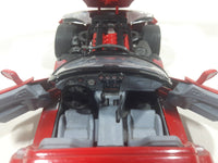 Burago Dodge Viper RT/10 Red 1/24 Scale Die Cast Toy Car Vehicle with Opening Doors and Hood Crack in Windshield