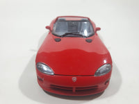 Burago Dodge Viper RT/10 Red 1/24 Scale Die Cast Toy Car Vehicle with Opening Doors and Hood Crack in Windshield