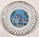 Vintage Walt Disney Productions Disneyland 6 1/4" Perforated Porcelain Wall Plate