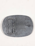 Vintage 1990 NFR National Finals Rodeo Hesston Fiatagri Metal Belt Buckle Commemorative Series Limited Collector's Buckle