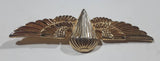 Vintage Vietnam War US Air Force Paratrooper Wings Gold Tone Metal Pin Insignia Missing One Post