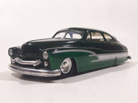 1998 Racing Champions Issue #77 '49 Mercury Dark Green 1/24 Scale Die Cast Toy Car Vehicle with Opening Hood