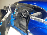 Jada Big Time Kustoms 1953 Chevrolet Bel Air Metallic Blue 1/24 Scale Die Cast Toy Car Vehicle with Opening Doors and Hood