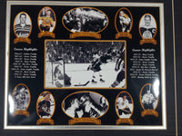 Bobby Orr Career Highlights with Boston Bruins Pin 14" x 15" No Frame