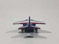 No. 6024 - 6029 Fighter Jet Red White Blue Pullback Motorized Friction Die Cast Toy Car Vehicle